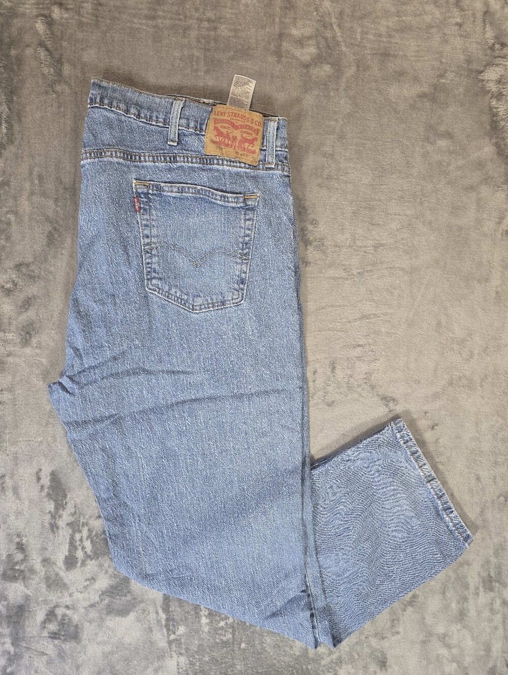 Levi's 559 Blue Denim Jeans Size 44x30 Light Wash